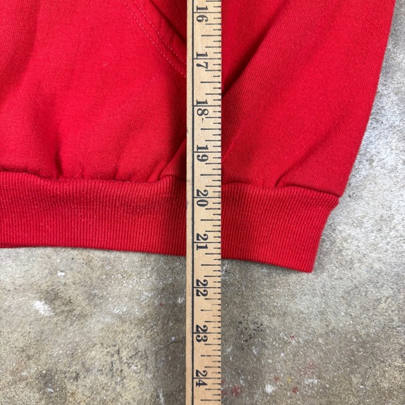 Vintage 70s/80s Lake County Yacht Club‎ Hoodie Red Men's Medium USA Sportswear - Picture 10 of 11